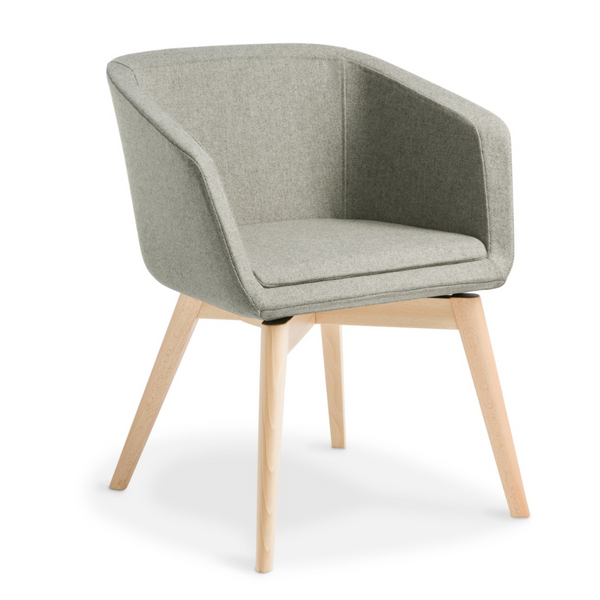 Martina Chair with Ash Timber Base – Workspace Direct